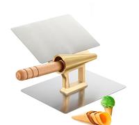 Molde de cobre puro antiadherente para hacer gofres, para hacer conos de helado caseros, pizza italiana, 143 mm de altura, fondo de 41 mm