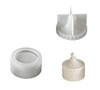 Molde de columna romana de silicona flexible fácil de usar para hacer velas, jabón, manualidades, regalos y proyectos creativos Molde de silicona romano a rayas