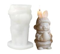 Molde De Conejo De Pascua 3D - Conejo De Silicona De Fácil Despeje, Kit De Bricolaje, Molde De Forma De Huevo De Pascua, Fabricación De Jabón Y Decoración De Aromaterapia, De Vacaciones