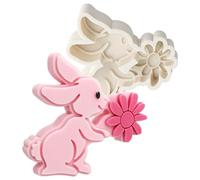 Molde de conejo de Pascua, conejito de pascua país de vela - Molde de de chocolate de resina de alimenticio | Velas de aromaterapia, decoración de mesa de Pascua feliz, adorno de yeso