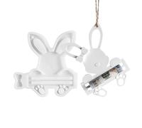 Molde de conejo de Pascua | Decoración de resina de cemento reutilizable yeso, forma hueca para monedero, colgante, moldes de fundición, para amigos, estudiantes, hombres, mujeres, Pascua, de