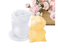 Molde De Conejo De Pascua - Molde De Silicona Para Velas 3D Decorativas, De Conejo De Pascua,Para Fiesta De Cumpleaños Oficina Hogar Habitación Escritorio Escuela Dormitorio Apartamento