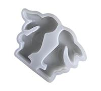 Molde de conejo de Pascua, moldes de resina para velas de pareja, suministros para hacer velas, moldes de yeso para decoración de mesa de boda y hogar, moldes creativos en forma de conejo para