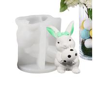 Molde de conejo | de yeso 3D para manualidades, molde de jabón de resina de huevo de Pascua, para boda, vacaciones, cena, sala de estar, hogar