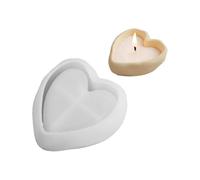 Molde de corazón de silicona artístico para manualidades de resina, organizadores de joyas hechos a mano, platos decorativos, molde de corazón de resina epoxi