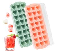 Molde de Corazon Silicona, 2 Piezas Moldes para Hacer Gominolas,Mini Moldes de Silicona Caramelo, para Chocolate,Gummy,Caramelo,Galleta