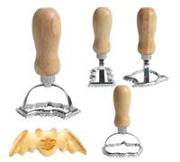 Molde de cortador de galletas, cortador de raviolis, tema de Halloween con molde para galletas, sellos de raviolis maker para fiestas de Halloween, reuniones familiares, actividades de pastelería