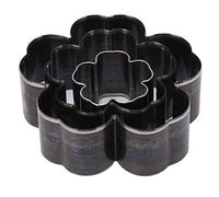 Molde de Corte en Forma de Flores Duro e Incisivo, Colchoneta de Acero de Aleacin de 3 Piezas para Artculos de Cuero Hechos a Mano, Herramientas de Corte de Flores Pequeas de