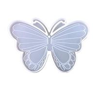 Molde de cristal epoxi para colgantes de mariposa, llavero hecho a mano, joyería de silicona de resina, decoración para colgar en la pared, kit de moldes para el hogar