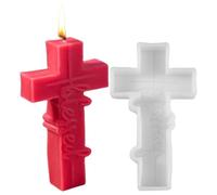 Molde de Crucifix, molde de chocolate 3D, silicona religiosa Faith, perfecto para manualidades de resina oriental, jabón, velas, moldes multiuso para proyectos, 1 paquete, fácil de usar y limpiar