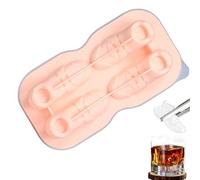 Molde de cubitos de hielo para bloques grandes, molde de silicona pequeño para frigorífico, apto para alimentos, fácil extracción, forma de zapatos, resistente a las heladas, para cócteles, whisky