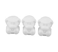 Molde de Cubo de Hielo de Oso, 3pcs Lindo Molde de Hielo Forma de Oso de Hielo Jugo de Café Molde de Silicona Moño de Budín para Bebida de Cóctel de Whisky