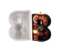 Molde de de Halloween - Jabón de resina 3D espeluznante hecho a mano - Moldes decorativos de fundición del B, para jabón, arcilla, chocolate, manualidades, caramelos, vacaciones