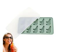 Molde de de hielo de oso | 10 cavidades lindo recipiente de hielo de silicona polar oso polar con tapa | Suministros de cocina y gadgets Café/Fruit/Chocolate/Candy/Food/Camping Party