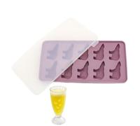 Molde de de hielo de oso | 10 cavidades lindo recipiente de hielo de silicona polar oso polar con tapa | Suministros de cocina y gadgets Café/Fruit/Chocolate/Candy/Food/Camping Party
