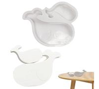 Molde de de silicona, molde de | Molde ornamental del día de la madre grandes y pequeñas ballenas | Moldes de fundición de resina Moldes de jabón de silicona animal para adorno de ci