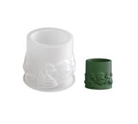 Molde de de vela de hombre navideño, herramienta de elaboración de silicona de diseño creativo para decoraciones navideñas y proyectos de arte de resina Molde de de vela de Papá Noel