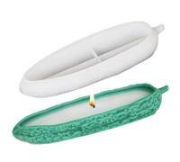 Molde de de velas, moldes flexibles de bandeja de almacenamiento de calabaza amarga, molde de resina suave reutilizable, molde de contenedor de almacenamiento para joyas