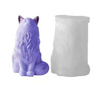 Molde de decoración de hormigón para gatos, molde de jabón de resina, compacto, tamaño flexible, para bricolaje, hogar, habitación, boda, , cena, proyecto de arte, regalo hecho a mano para
