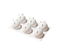 Molde de decoración de yeso, juego de cavidades de melocotón, plantilla de silicona flexible para verter cera por lotes, bandeja decorativa para pasatiempos, molde de silicona de melocotón bandeja de