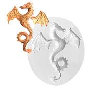 Molde de dragón para resina, molde de silicona para chocolate, molde de resina para dragón, fondant, resina fundida, gelatina, molde de resina, arcilla, tartas, caramelos, helados