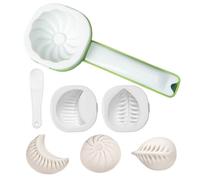 Molde de dumping, versátil molde manual para baozi, empanadas y pasteles de luna, fácil de moldear productos horneados uniformes, propiedad antiadherente para aflojar sin esfuerzo 21,5 x 9 x 4 cm