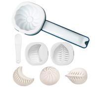 Molde de dumping, versátil molde manual para baozi, empanadas y pasteles de luna, fácil de moldear productos horneados uniformes, propiedad antiadherente para aflojar sin esfuerzo 21,5 x 9 x 4 cm