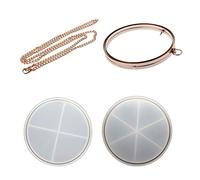 Molde de embrague de resina para fundición de resina, bolsa de almacenamiento redonda, suministros de manualidades, hecha a mano de silicona