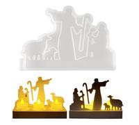 Molde de estatua de Pascua, molde de silicona de Jesús de Pascua | Molde de fundición de silicona para figura de Jesús reutilizable | Madre esposa novia Principiantes Molde de yeso para fusión ar