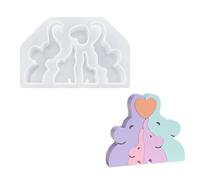 Molde De Estatuilla De Corazón Con Forma De Animal De Silicona Molde De Vela Fácil De Usar Yeso Para Amantes Hechos a Mano Decoraciones Del Hogar Fabricación De Regalos Creativos