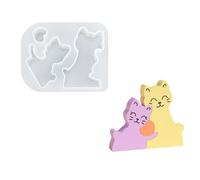 Molde De Estatuilla De Corazón Con Forma De Animal De Silicona Molde De Vela Fácil De Usar Yeso Para Amantes Hechos a Mano Decoraciones Del Hogar Fabricación De Regalos Creativos