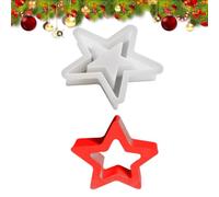Molde De Estrella Para Velas Moldes Para Decoración Con Liberación Rápida | Moldes De Navidad Para La Elaboración De Jabón Pastel Horneado Fabricación Árbol S