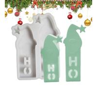 Molde de fondant con forma de Papá Noel, Molde de Papá Noel,Molde de Papá Noel para fondant de silicona - Molde de resina epoxi de silicona, moldes de pastel de Papá Noel p