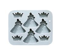Molde de fondant de silicona, reutilizable, dulce, DIY con 8 cavidades, fácil de deshacer, moldes de silicona para manualidades, para mantequilla, mini postres, jabón, velas, decoración de tartas
