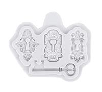 Molde de Fondant Tartas Llave Vintage - Molde Silicona Forma Cerradura Decoración Tartas, Sugarcraft, Decoración para Cupcakes, Chocolate, Pastelería, Arcilla Polimérica, Resina Epoxi(1#)