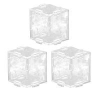 Molde de frutas en crecimiento, 3 moldes de calabaza para cultivar, molde transparente triangular y cúbico, molde moldeador de frutas de larga duración, para pepino, tomate, fresa, calabaza, jardín