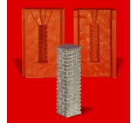 Molde de fundición de estaño columna estela pilar - molde de silicona resistente al calor - requiere aprox. 70g de estaño puro