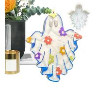 Molde de fundición de fantasma, molde manual de silicona para hornear fantasmas de Halloween | Molde de fundición de textura suave para hacer aromaterapia, velas hechas a mano, adornos de yeso, jabón
