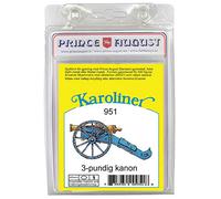 Molde de fundición de Prince August Hobby - Karoliners 3pdr Cannon PAS951