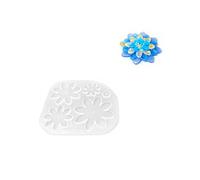 Molde de fundición de resina, de pétalos de silicona flexible, herramienta de vertido decorativa para proyectos de joyería colgante, uso de pasatiempos, cavidad de fundición floral, forma de de