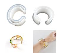 Molde de fundición de resina de pulsera en forma de C, molde de silicona de pulsera abierta, molde de epoxi para decoración de joyas, molde de silicona de fundición de epoxi de cristal