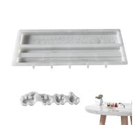 Molde de fundición de silicona - Molde de silicona para manualidades de estatuas de cuenta regresiva de 24 días - Herramienta de decoración de resina epoxi para proyectos de arte de vacaciones de