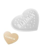 Molde de fundición en forma de corazón, molde en forma de corazón de amor,Molde en forma de corazón de amor para fundición de silicona - Molde artesanal de silicona alimentaria para celebraciones de