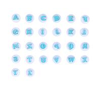 Molde de Galletas de Primavera DIY Pastel Galletas Chocolate Estampado Decoración Molde Herramienta de Cocina para Hornear Pasteles de Fondant Pasta de Azúcar Pasta de Pétalos (26 letras mayúsculas)