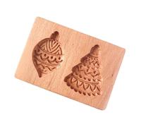 Molde de galletas hecho a mano de madera, herramienta de cocina retro, superficies antiadherentes para hornear sin esfuerzo y creación decorativa de postres. Prensa de galletas hecha a mano