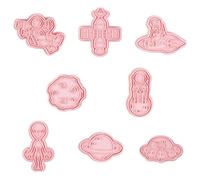 Molde De Galletas - Moldes Para Hornear Espaciales, Molde De Galletas 3D Space | Pequeños Pequeños Cortadores De Galletas Para Hornear Sin Esfuerzo Molde De Espacio Exterior, Delicioso Varios Cupcake