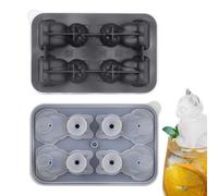 Molde de gato 3D para moldes artesanales reutilizables, bandeja de silicona grande de 12 x 8 cm, congelador de forma divertida | Máquina de hielo de silicona para gatos de 4 cavidades, para bricolaje