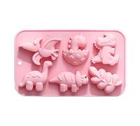 Molde de gelatina de dinosaurio, molde de silicona para dinosaurio, 6 moldes de silicona para diferentes dinosaurios con cavidad, molde Dino para animales para niños, chocolate de dinosaurio, helada