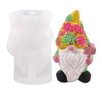 Molde de Gnomo sin Rostro - Silicona Molde artesanal para jabón de resina, yeso, velas | Molde de hielo decorativo navideño para decoración del hogar, elaboración de regalos hechos a mano y proyec