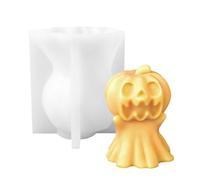 Molde De Halloween - Molde De Silicona Con Patrón Fantasma, Herramienta Para Hornear Y Hacer Velas Multiusos, Resistente A Altas Temperaturas, Fácil De Desmoldar | Perfecto Para B